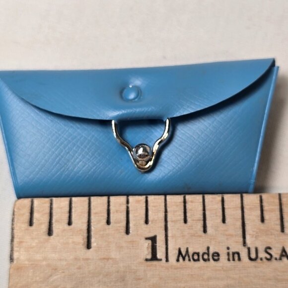 VTG Barbie Purse 1960s Blue Clutch Handbag Fashion Pak #1832 Color Coordinates - Picture 9 of 12